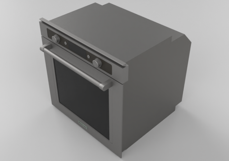3D Haushaltgeräte - Eingebauter Konvektionsofen -...