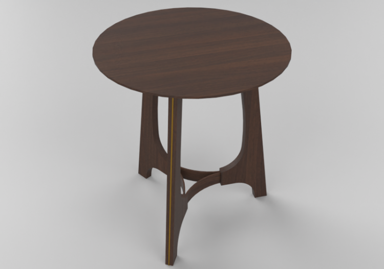3D Tisch - Runder Tisch - Schuster - GESTO - ACCA software