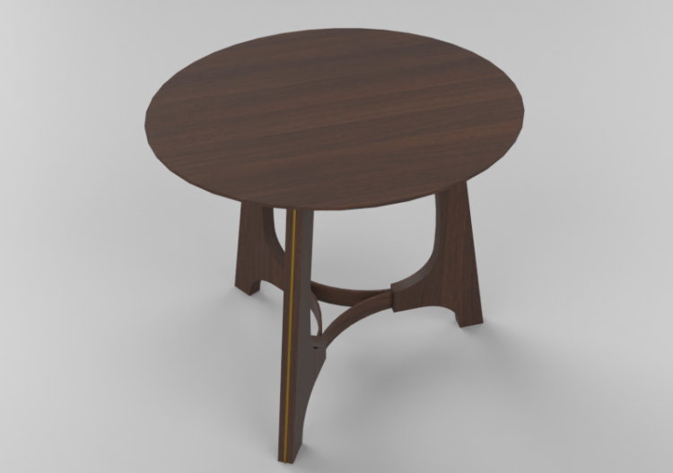 3D Tisch - Runder Tisch - Schuster - GESTO - ACCA software