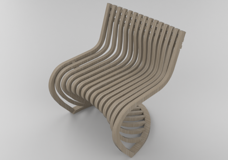 3D Stühle - Holzstuhl - Schuster - PANTOSH - ACCA software