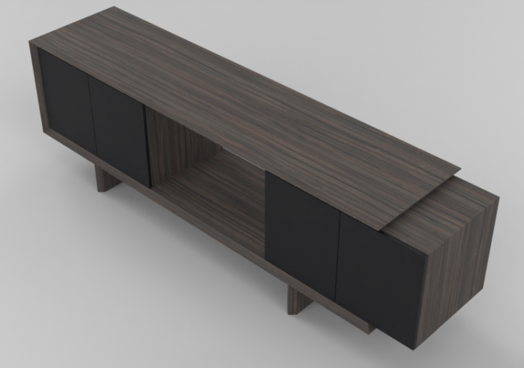 3D Möbel - Holz-Buffet - Schuster - REFLEXO Com 2400 - ACCA...