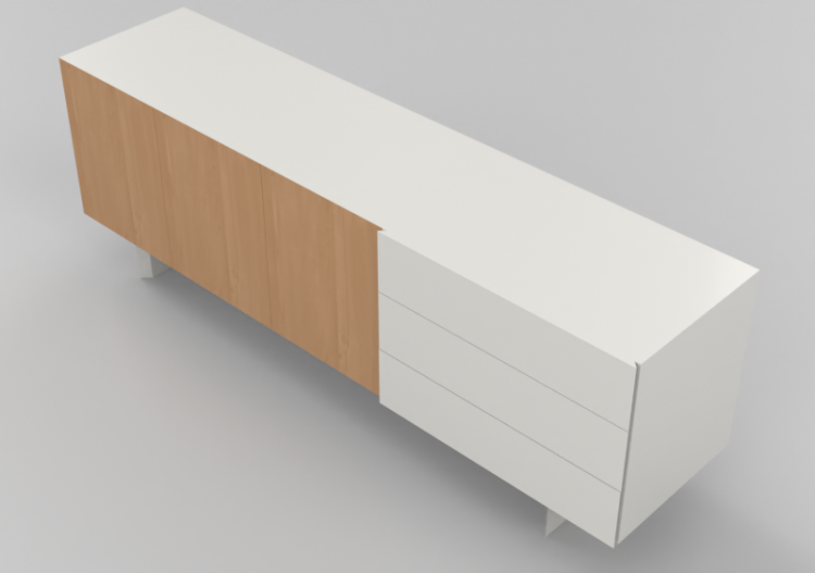 Mobili 3D - Buffet in legno - Schuster - TECLA 2200 - ACCA...