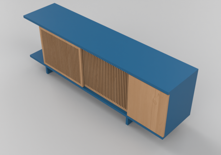 3D Möbel - Lackierter Holztisch - Schuster - Treliça 2200...