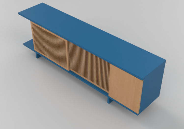 Meubles 3D - Meuble en bois laqué - Schuster - Treliça 2400...