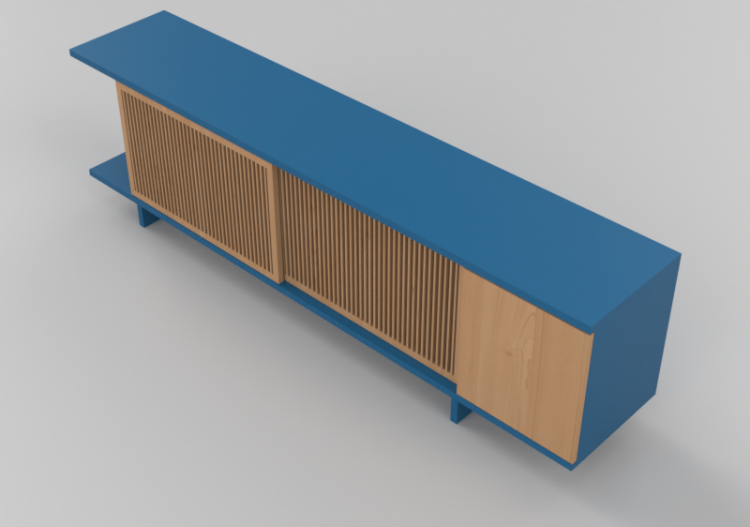 Meubles 3D - Meuble en bois laqué - Schuster - Treliça 2600...