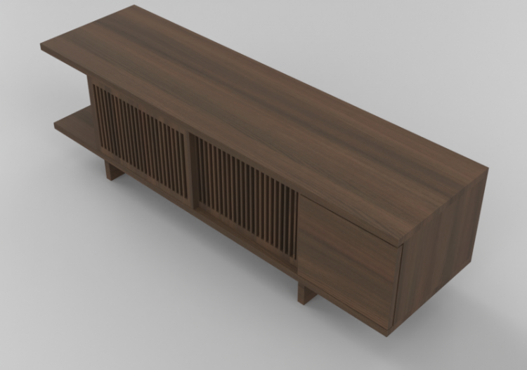3D Furniture - Laquered wood cabinet - Schuster - Som...