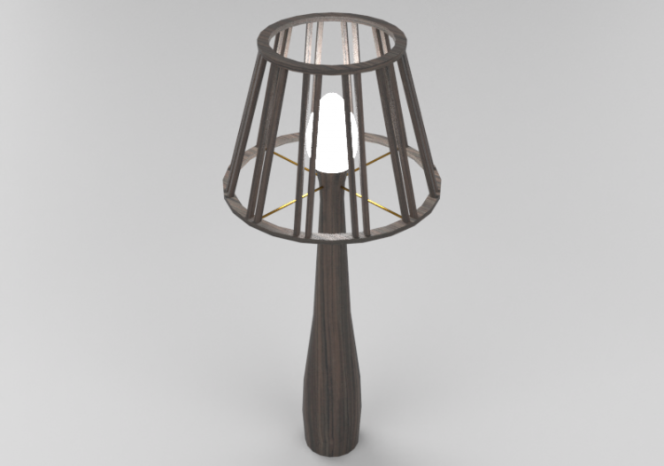Lámpara de pie 3D - Lámpara de madera - Schuster - MOSCOU -...