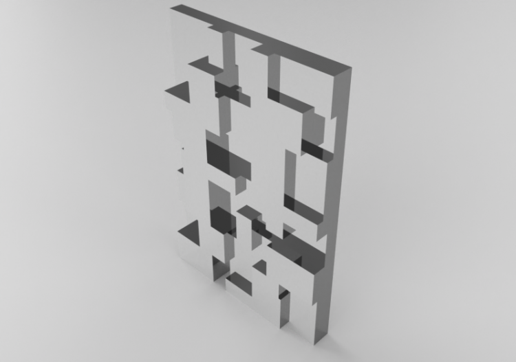 Accessori 3D - Specchio rettangolare - Kare - 75680 - ACCA...