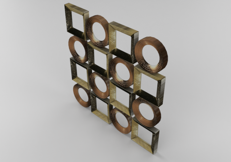 3D Zubehör - Spiegel quadratisch - Kare - 78991 - ACCA...