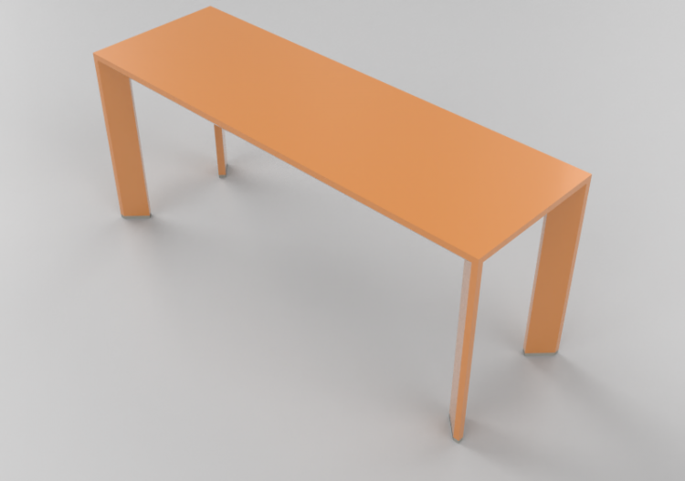Tavoli 3D - Tavolino da caffè 125x40x48 cm - Karl Andersson...