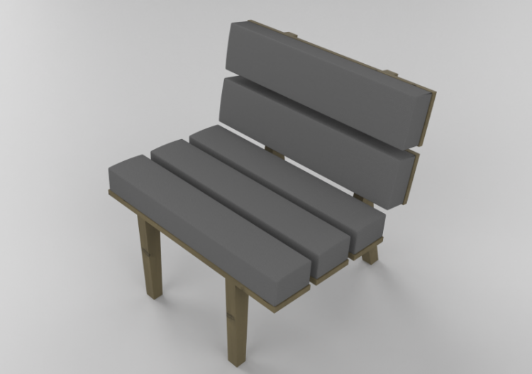 Divans 3D - Banc 75x65x70 cm - Karl Andersson & Söner -...