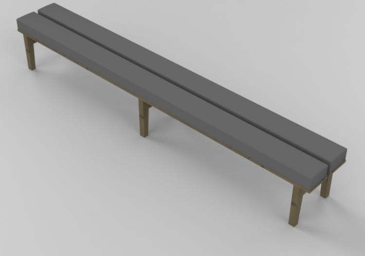 3D Sofa - Bench 44x260x37 cm - Karl Andersson & Söner -...