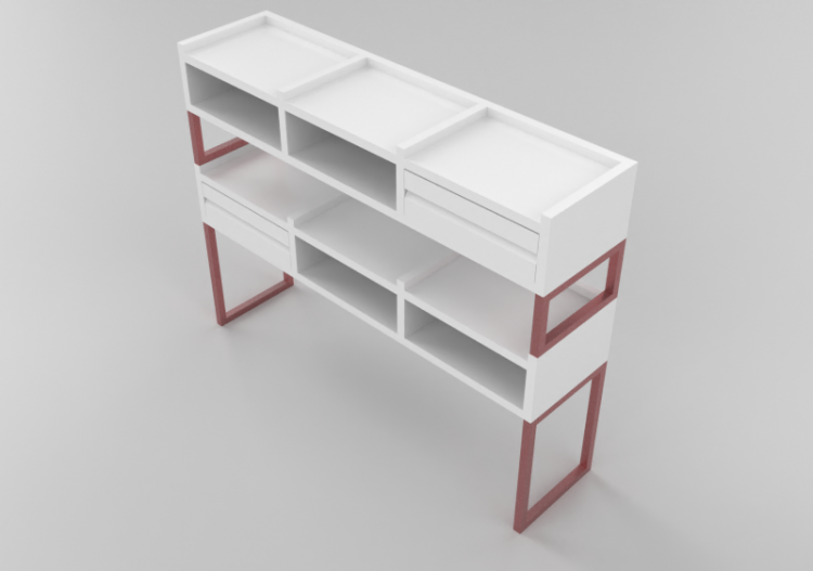 Librerías y Contenedores 3D - Estante porta objetos de...