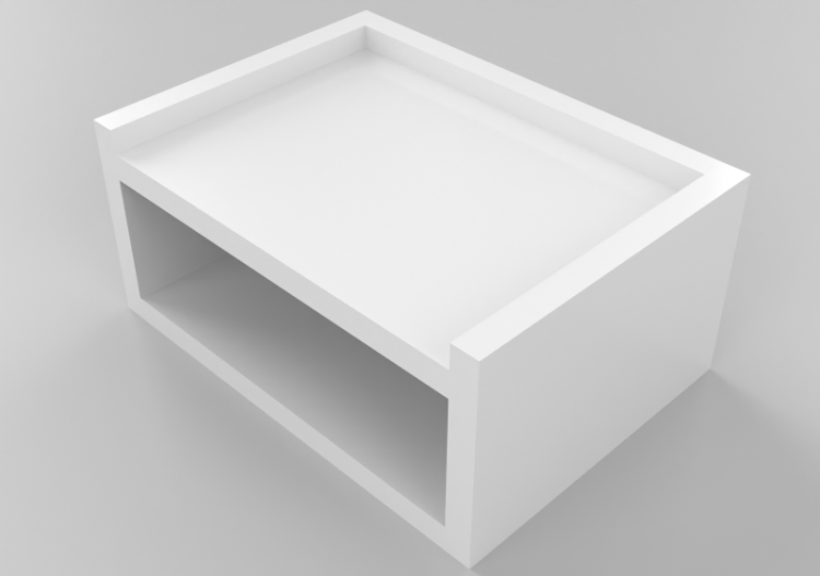 Librerías y Contenedores 3D - Mesita colgante de madera...