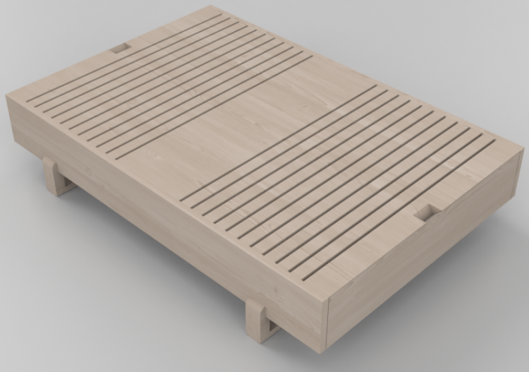 Mesas 3D - Mesa de madeira - Schuster - Vito - ACCA...