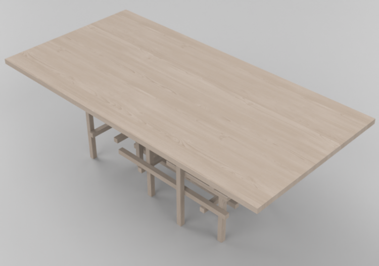 Tables 3D - Table en bois - Schuster - XYZ - ACCA software