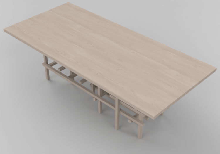 Mesas 3D - Mesa de madera - Schuster - XYZ - ACCA software