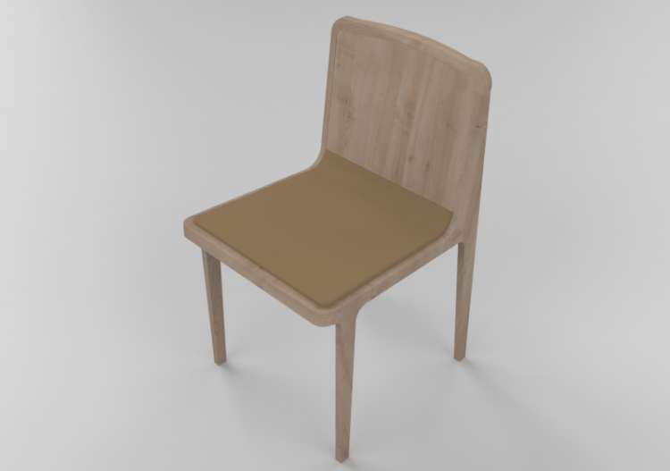 Cadeira 3D - Cadeira de madeira - Schuster - Oscar - ACCA...