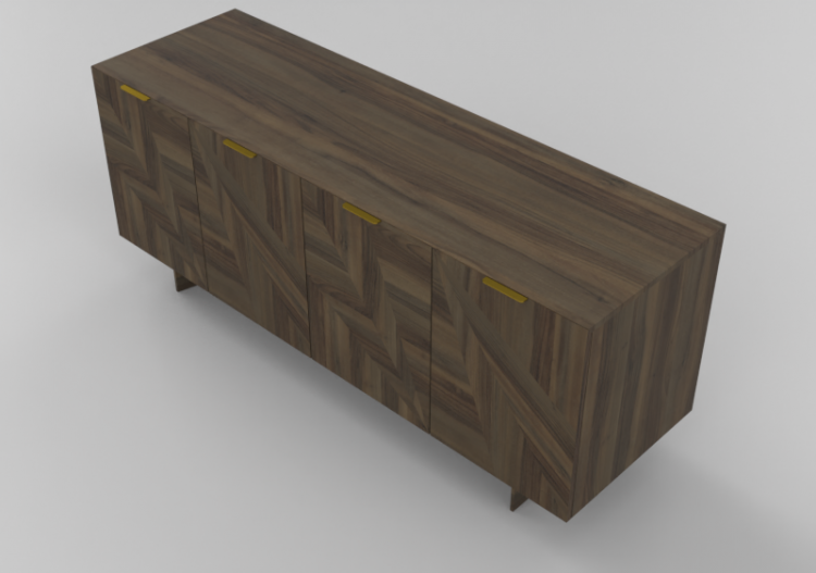 Mobili 3D - Buffet in legno - Schuster - Folhas - ACCA...