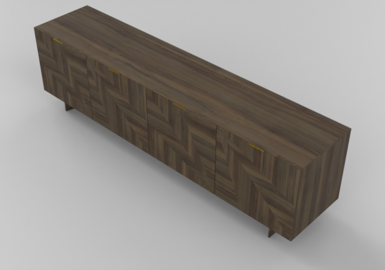 Mobili 3D - Buffet in legno - Schuster - Folhas - ACCA...