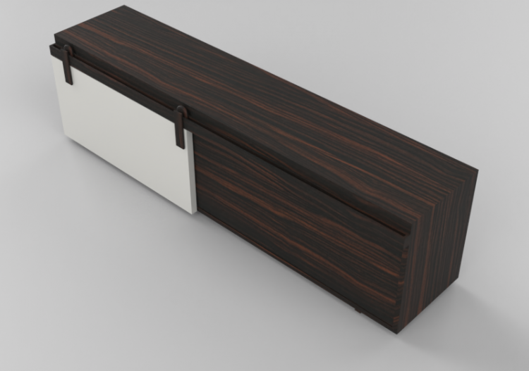3D Furniture - Wood Buffet - Schuster - Industria - ACCA...