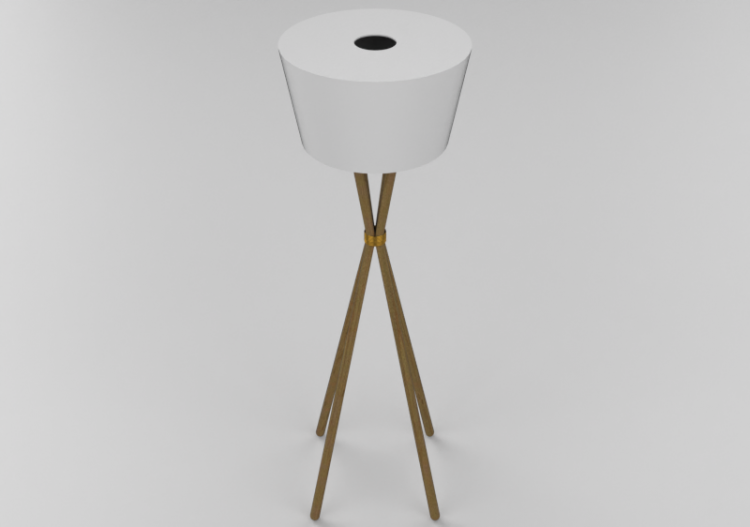 Lámpara de pie 3D - Lámpara de madera - Schuster - Óca -...