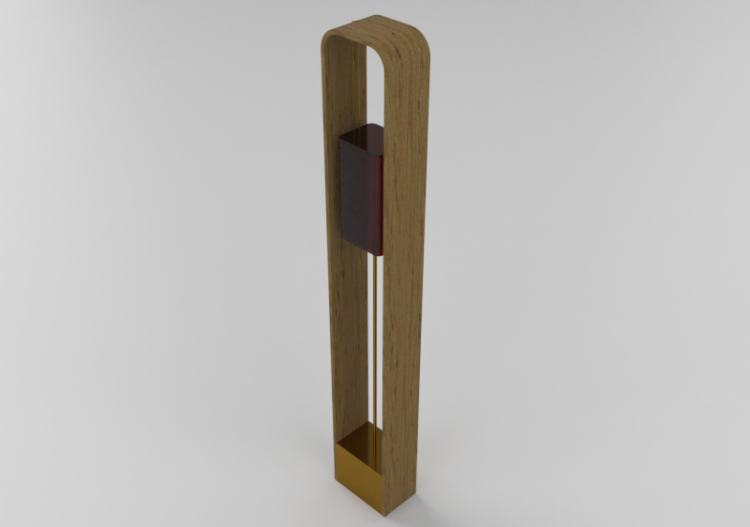 Lámpara de pie 3D - Lámpara de madera - Schuster - Totem -...