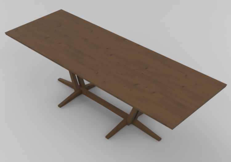 3D Tables - Solid wood table - Thos. Moser - ACCA software