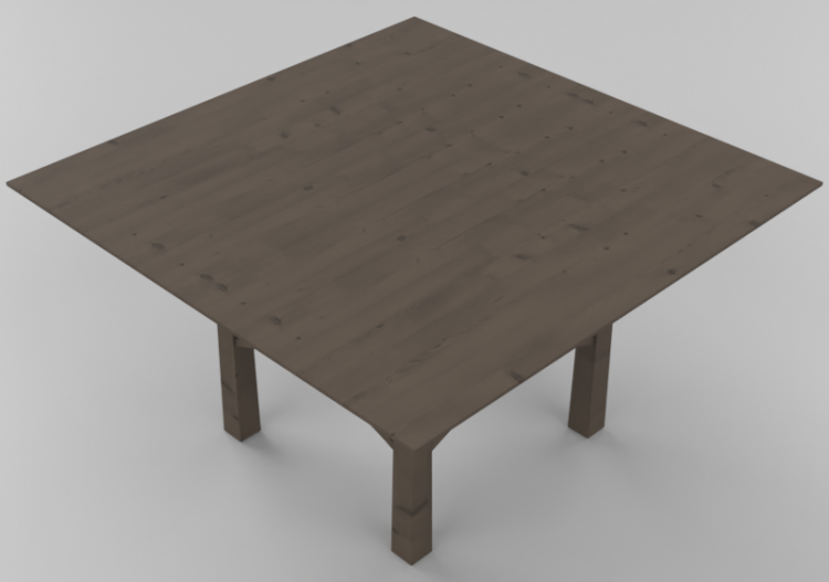 Mesas 3D - Mesa de madera maciza - Thos. Moser - ACCA...
