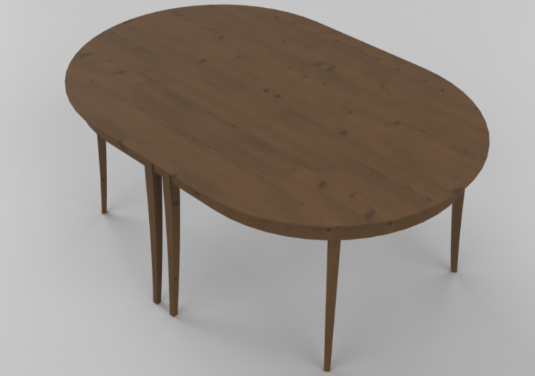 3D Tisch - Massivholztisch - Thos. Moser - ACCA software