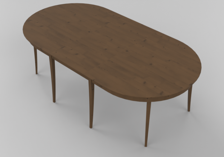 Mesas 3D - Mesa de madera maciza - Thos. Moser - ACCA...