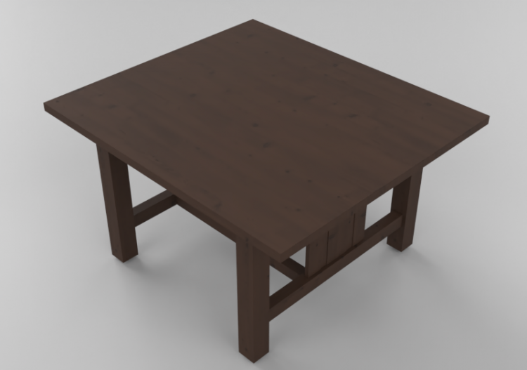 Mesas 3D - Mesa de madera maciza - Thos. Moser - ACCA...