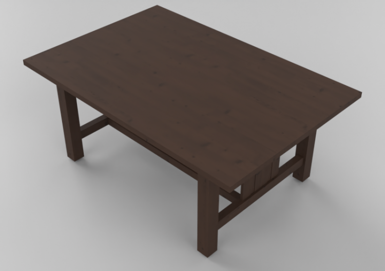 3D Tables - Solid wood table - Thos. Moser - ACCA software