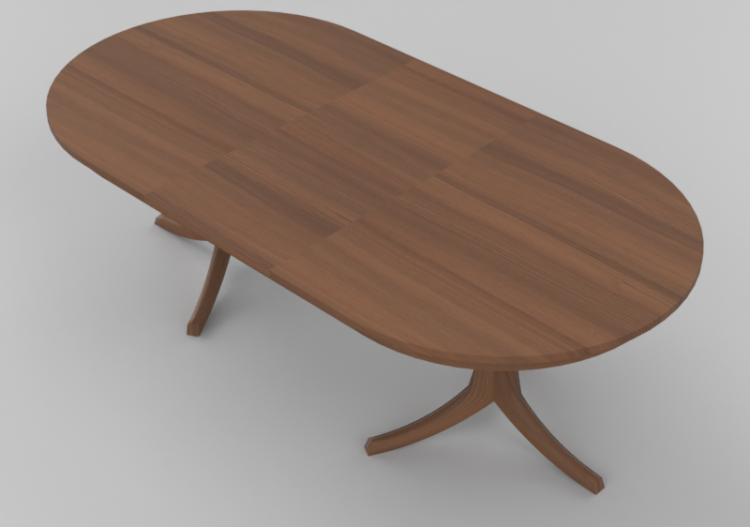 Mesas 3D - Mesa de madera maciza - Thos. Moser - ACCA...