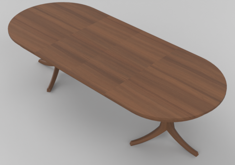 Mesas 3D - Mesa de madera maciza - Thos. Moser - ACCA...