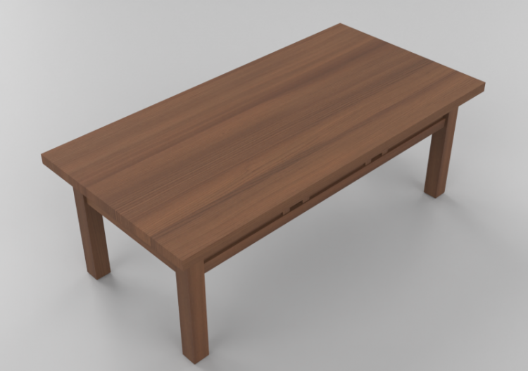 3D Tisch - Massivholztisch - Thos. Moser - ACCA software