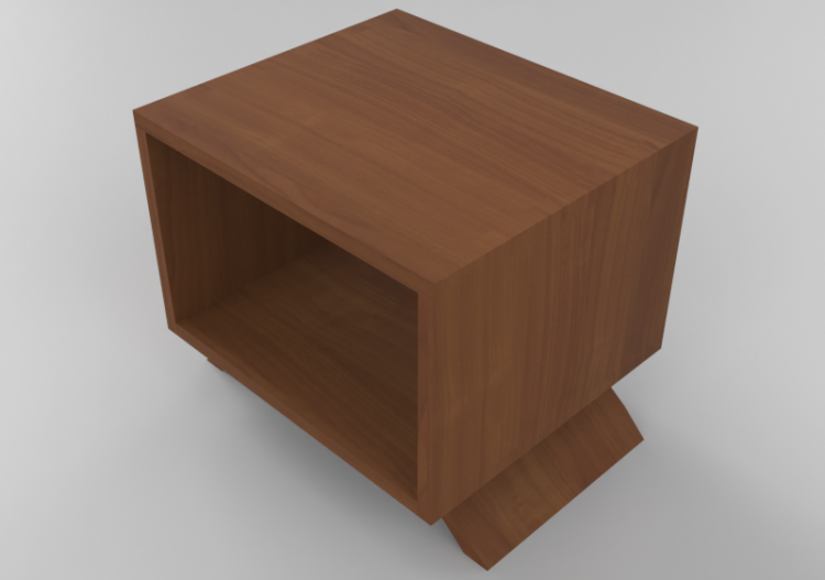 3D Tisch - Couchtisch aus Massivholz - Thos. Moser - Vita -...