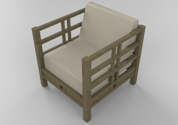 Chairs and Sofas 3D - Solid wood Armchair - Thos. Moser -...