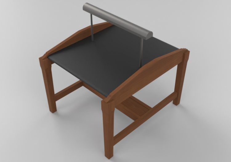Muebles 3D - Escritorio de madera maciza - Thos. Moser -...