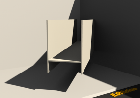 3D Profil - Profilo Fioriera H-250/10x250/10mm