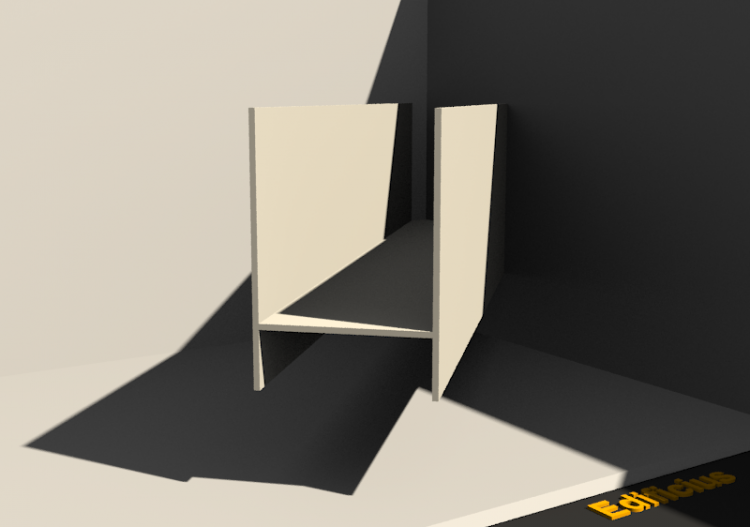 3D Profil - Profilo Fioriera H-250/10x250/10mm - ACCA...