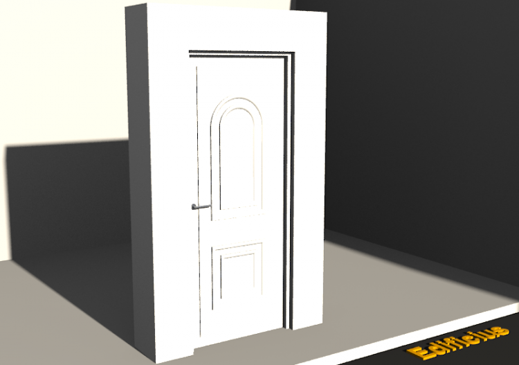 3D Tür/Fenster - Classique 1VB -1 (avec molures) - ACCA...
