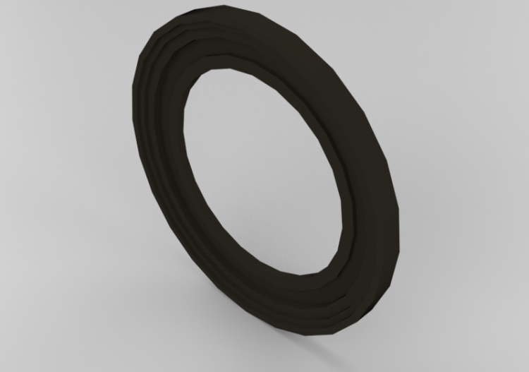 Accessoires 3D - Miroir rond - Kare - 80233 - ACCA software