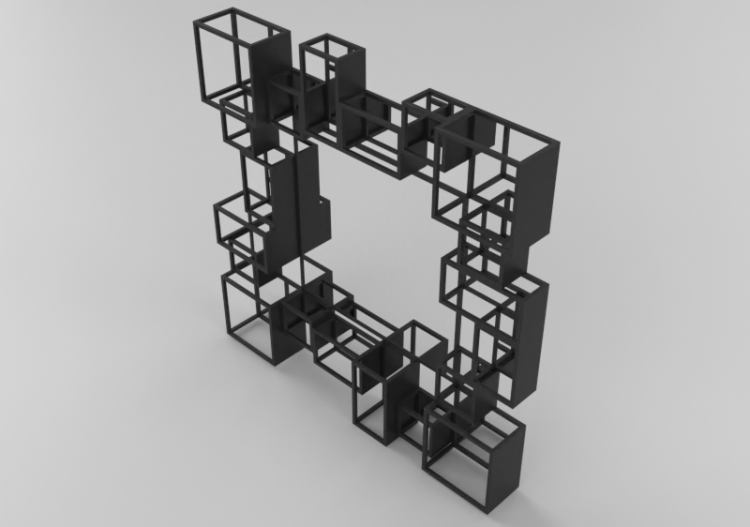 3D Zubehör - Spiegel quadratisch - Kare - 80794 - ACCA...