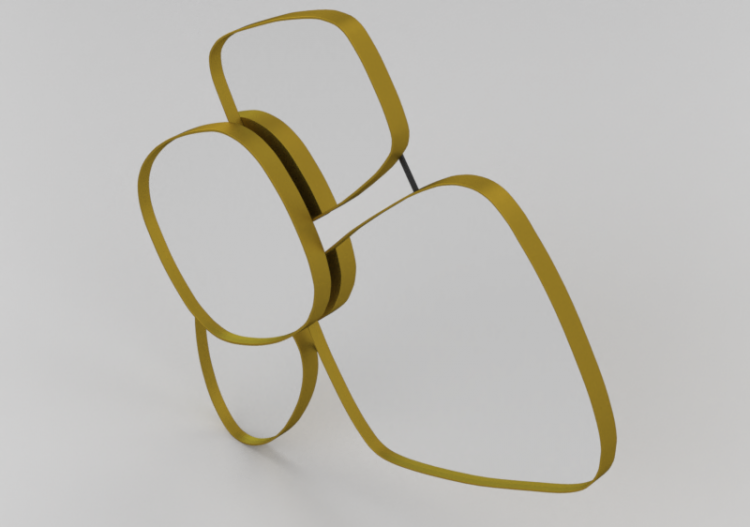 Accesorios 3D - Espejo - Kare - 83009 - ACCA software
