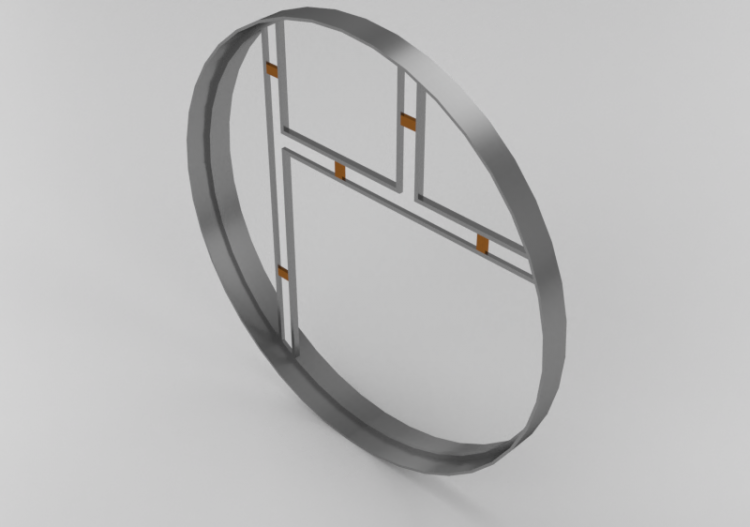 Acessórios 3D - Espelho circular - Kare - 83257 - ACCA...