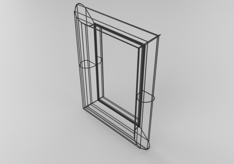 3D Zubehör - Spiegel rechteckig - Kare - 82276 - ACCA...