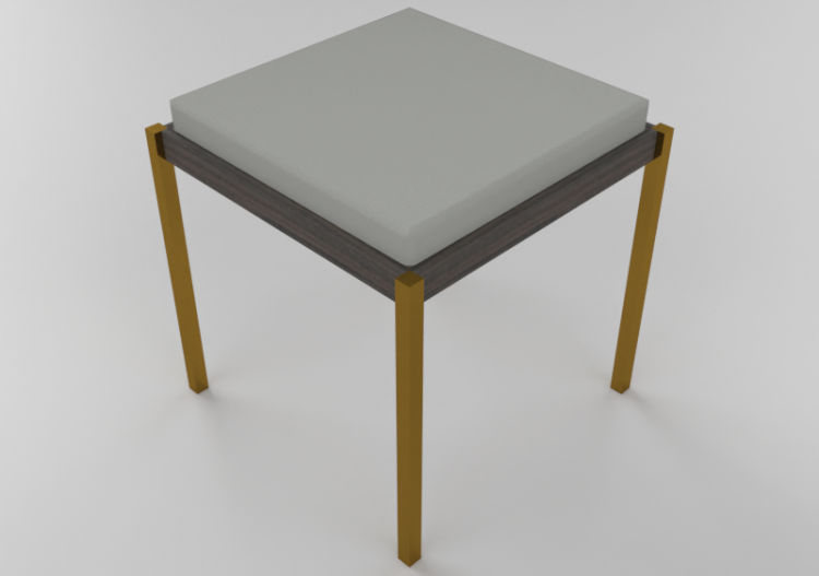 Cadeira 3D - Banqueta de madeira - Schuster - Certo - ACCA...