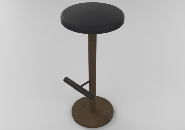 Chaises 3D - Tabouret en bois - Schuster - Cilindros - ACCA...