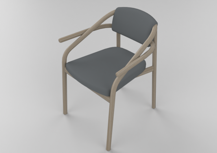 3D Chairs - Wooden chair - Schuster - Adria - ACCA software